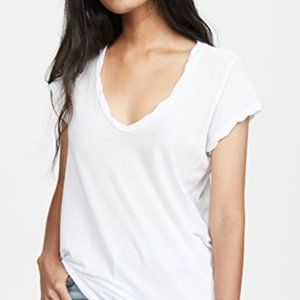 James Perse High Gauge Jersey Deep V Tee